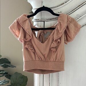 Express Blush Colored Crop Top, Size XS